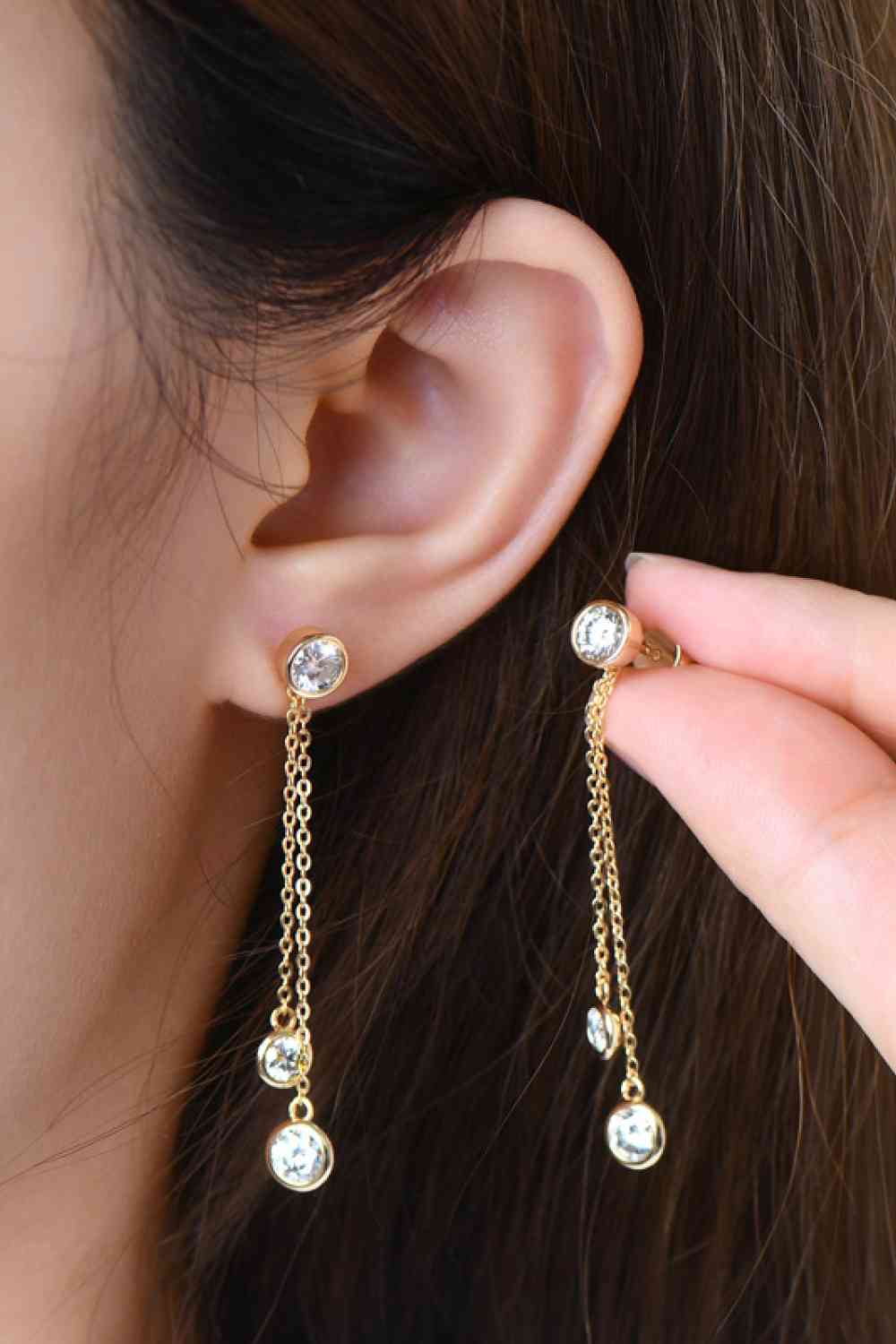2.6 Carat Moissanite 925 Sterling Silver Earrings - Image 2
