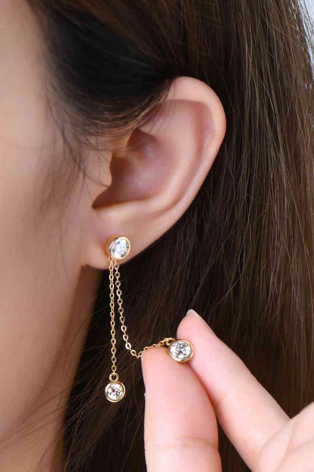 2.6 Carat Moissanite 925 Sterling Silver Earrings - Image 3