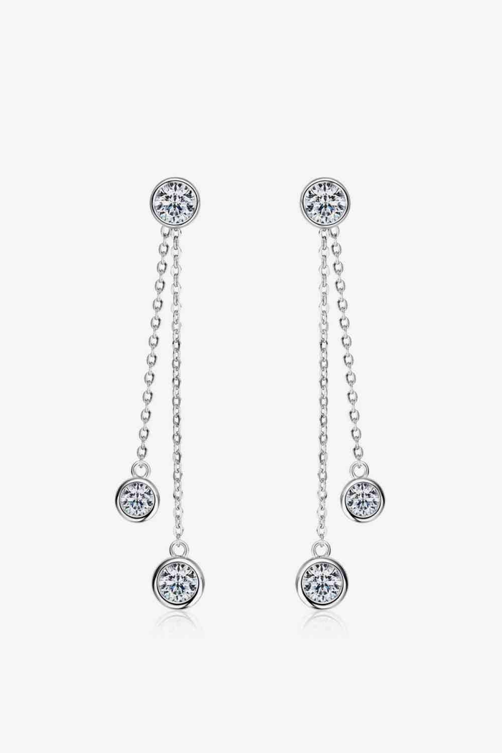 2.6 Carat Moissanite 925 Sterling Silver Earrings - Image 4