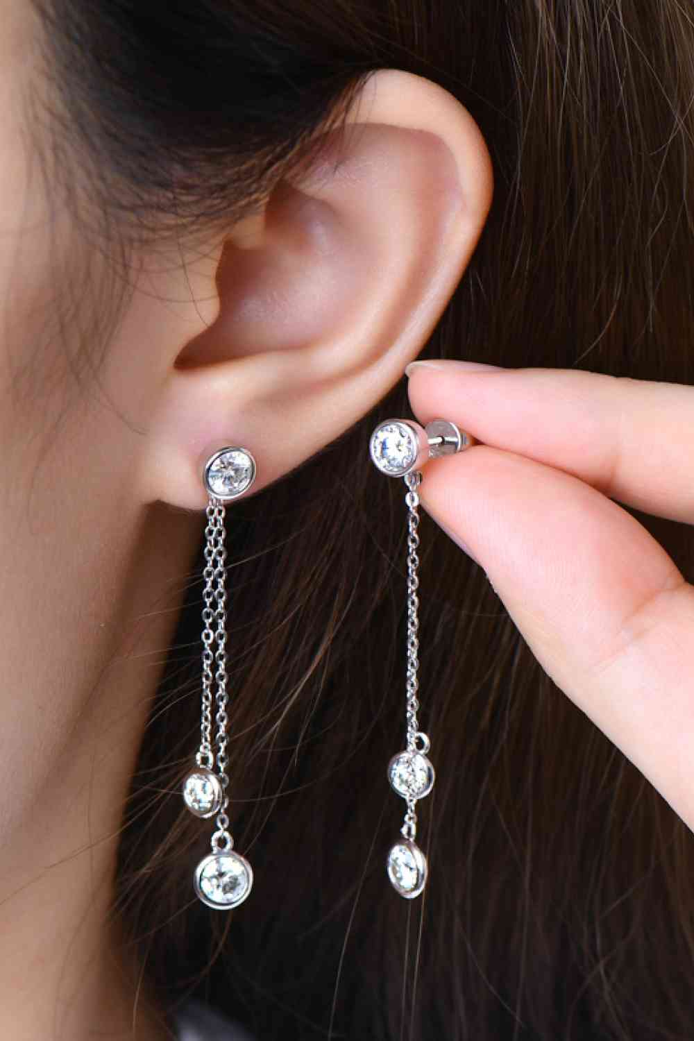 2.6 Carat Moissanite 925 Sterling Silver Earrings - Image 5