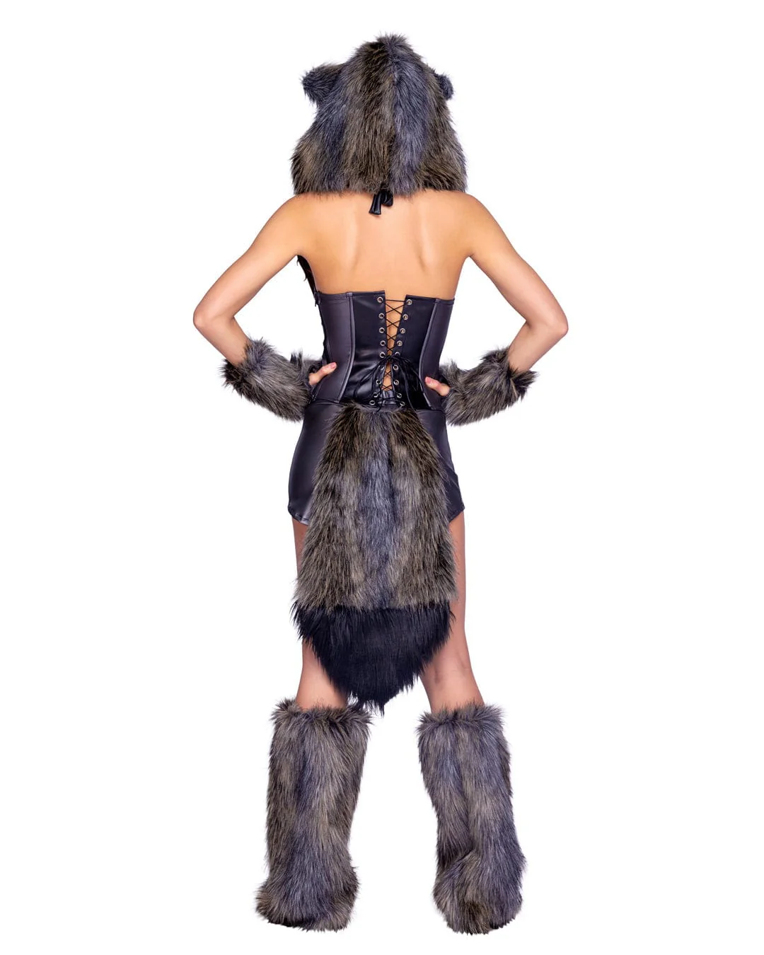 2 Pc Big Bad Wolf Halloween Cosplay Costume - Image 2