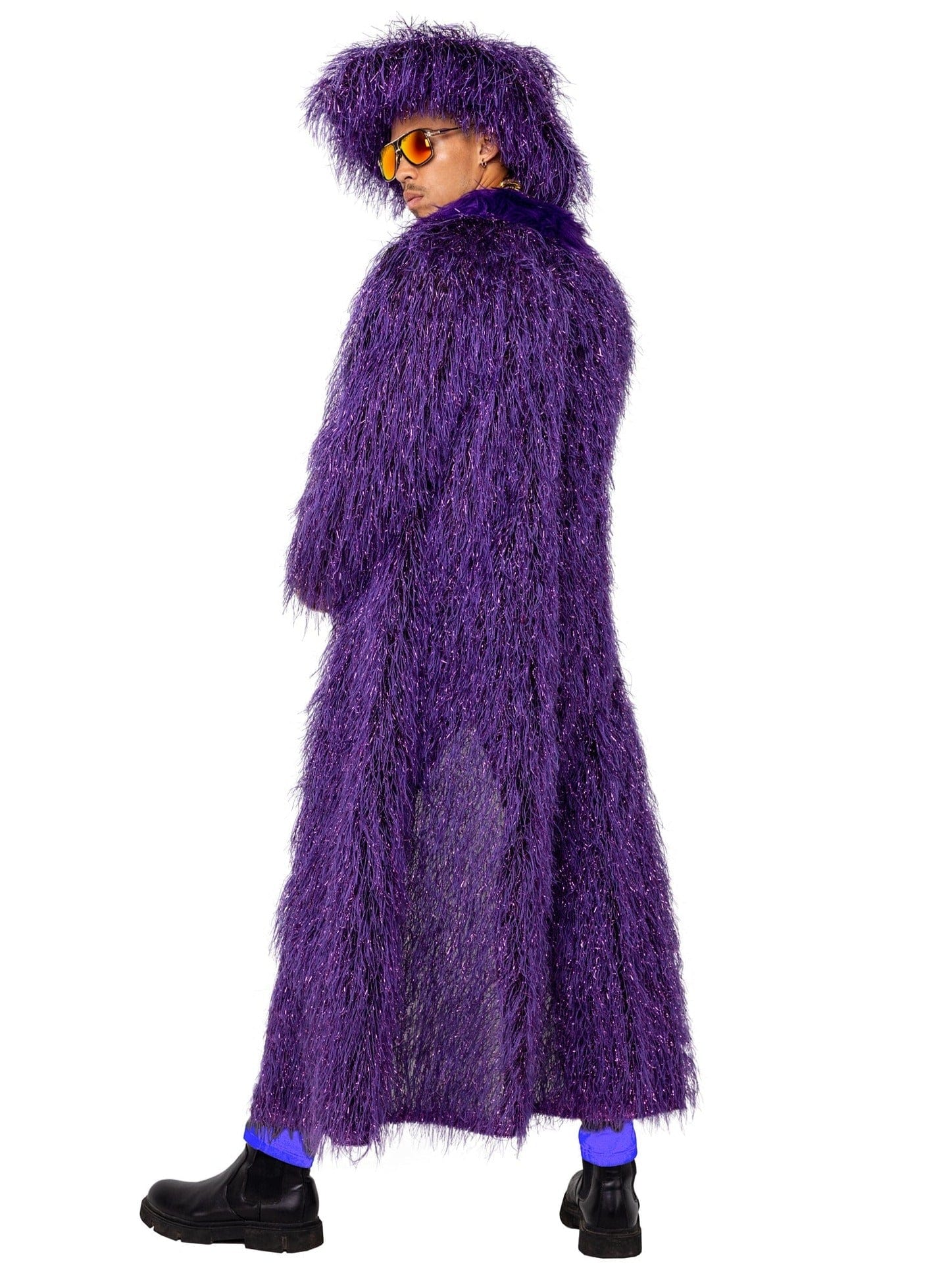 2 Pc Men's High-Roller Pimp Halloween Cosplay Costume - Image 2