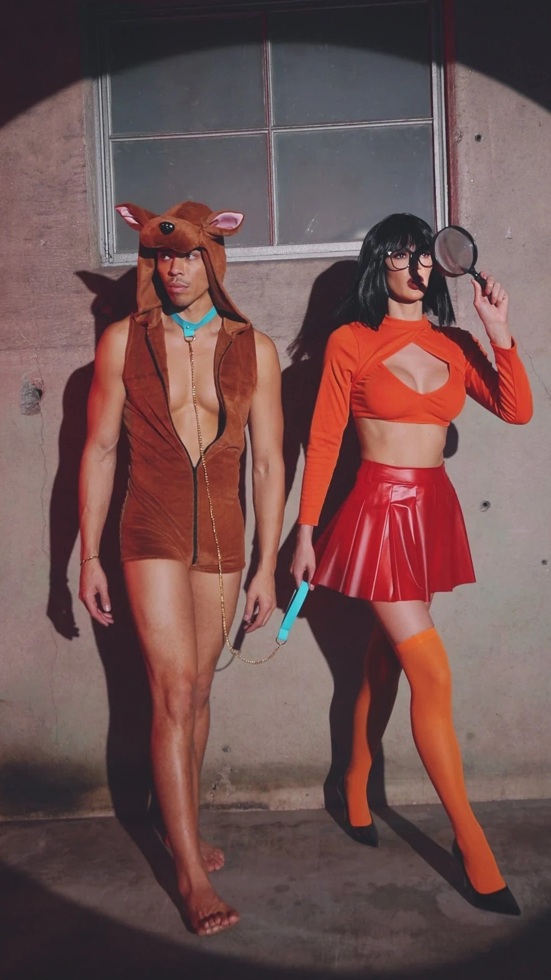 2 Pc Mens Mystery Pup Halloween Cosplay Costume - Image 4