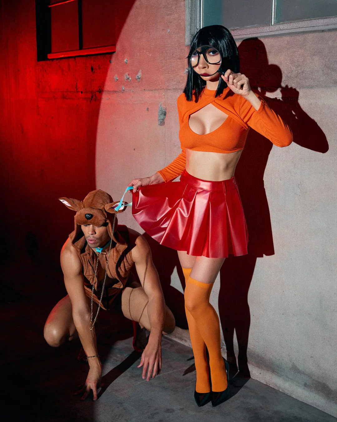 2 Pc Mens Mystery Pup Halloween Cosplay Costume - Image 7