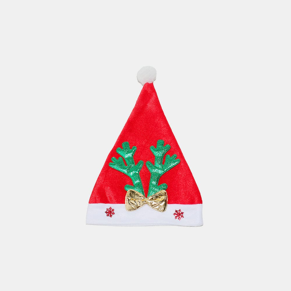 Holiday 2 Piece Reindeer Antler Christmas Hat with pompom - Image 5