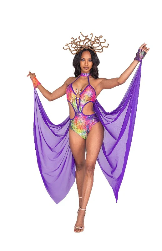 2pc Mesmerizing Medusa Halloween Cosplay Costume