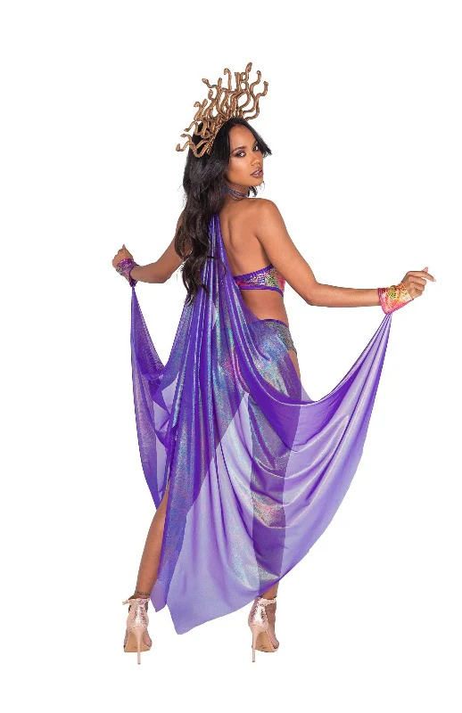 2pc Mesmerizing Medusa Halloween Cosplay Costume - Image 2