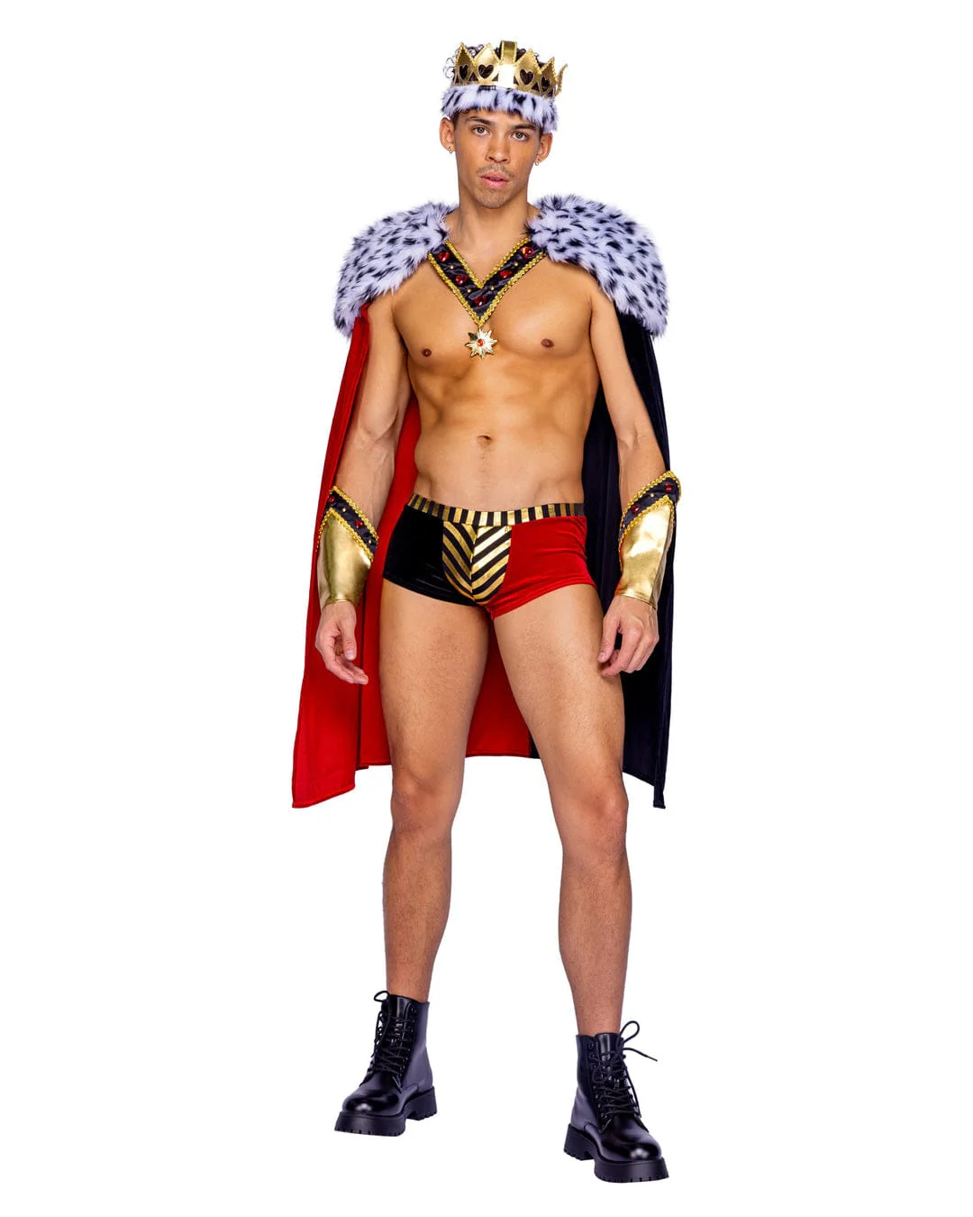 3 Pc King of Hearts Halloween Cosplay Costume
