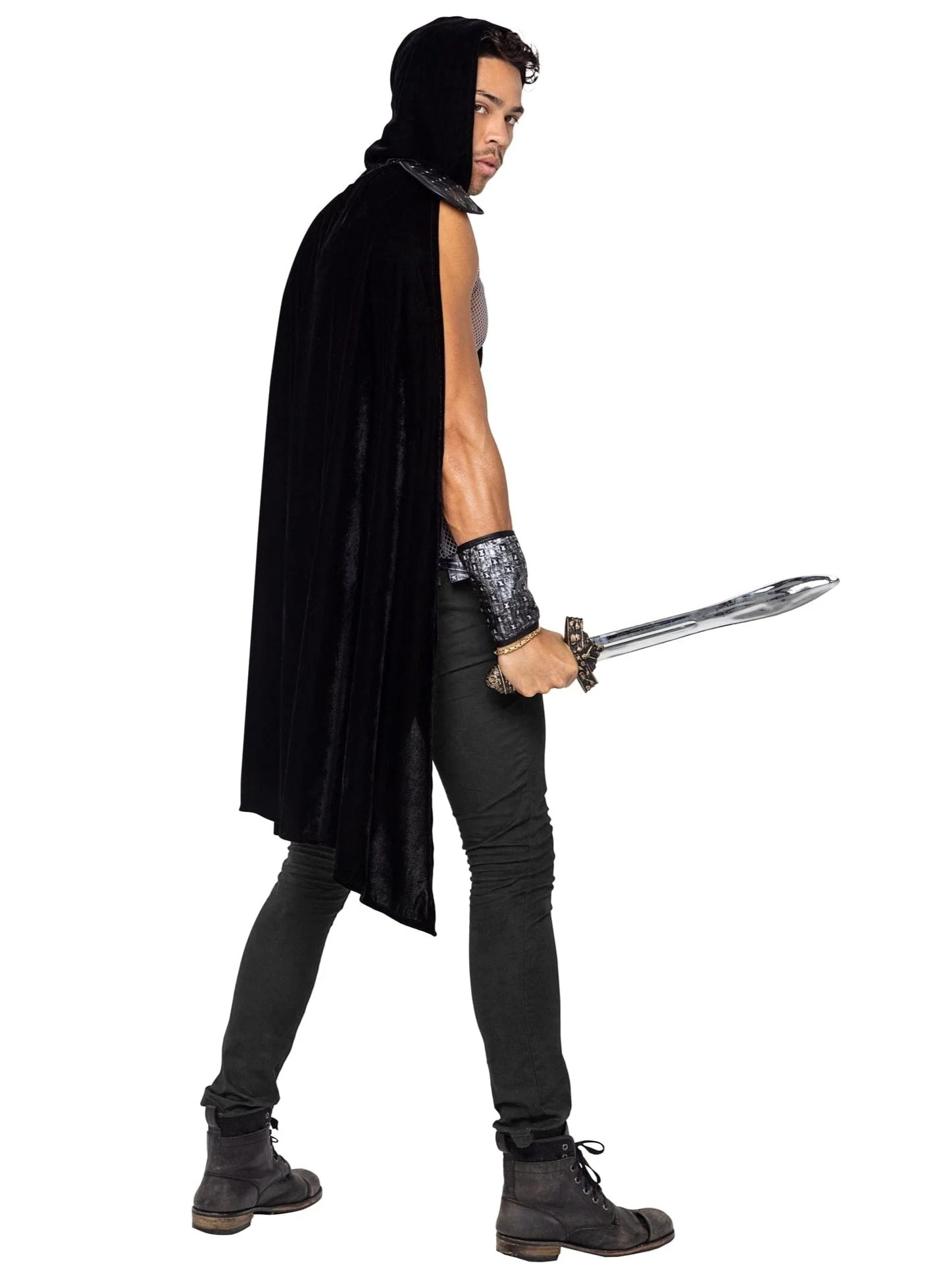3 Pc Men's Dark Realm Warrior Halloween Cosplay Costume - Image 2