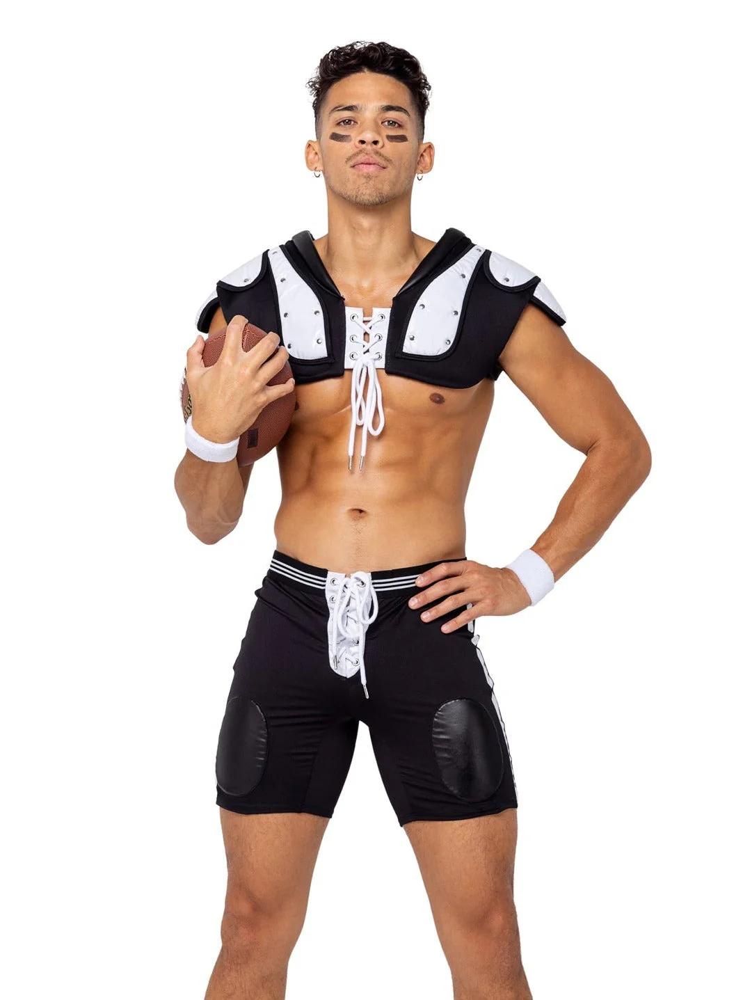 3 Pc Men's Football Touchdown Hunk Halloween Cosplay Costume