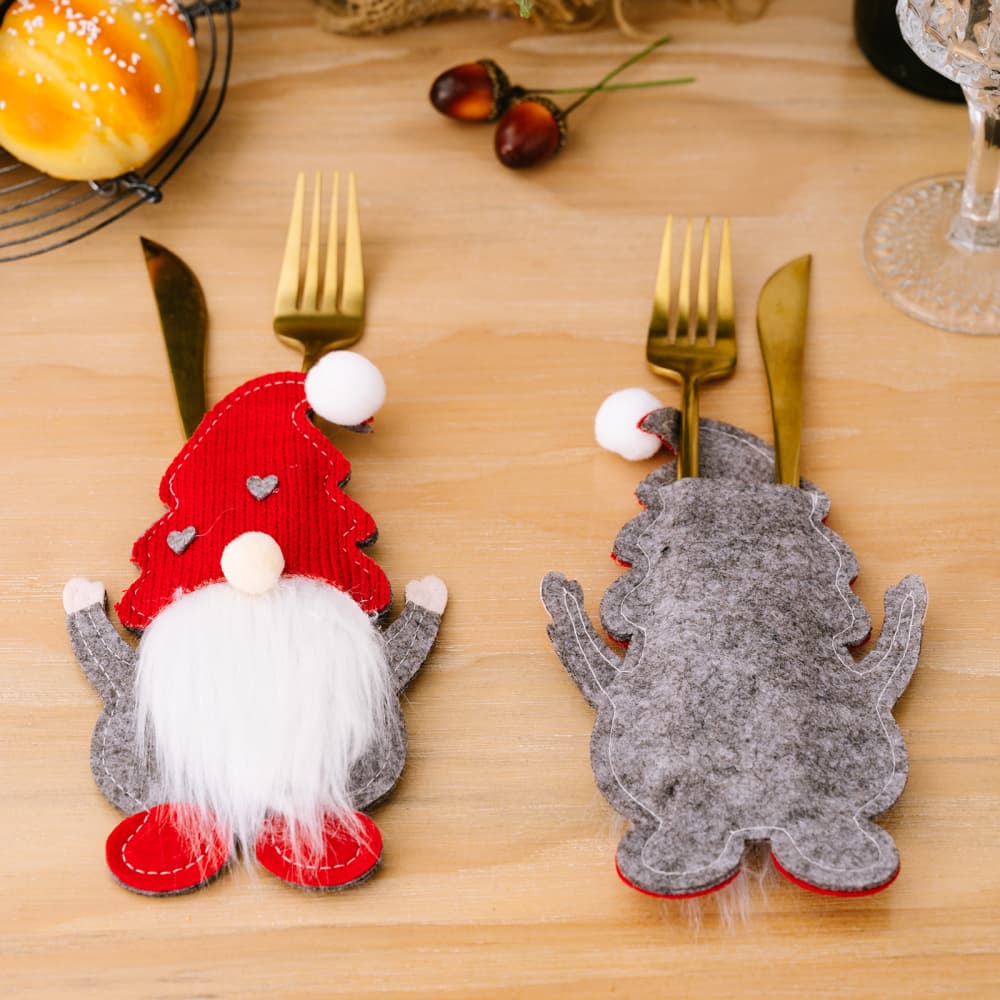 3-Piece Faceless Gnome Cutlery Holders - Image 5