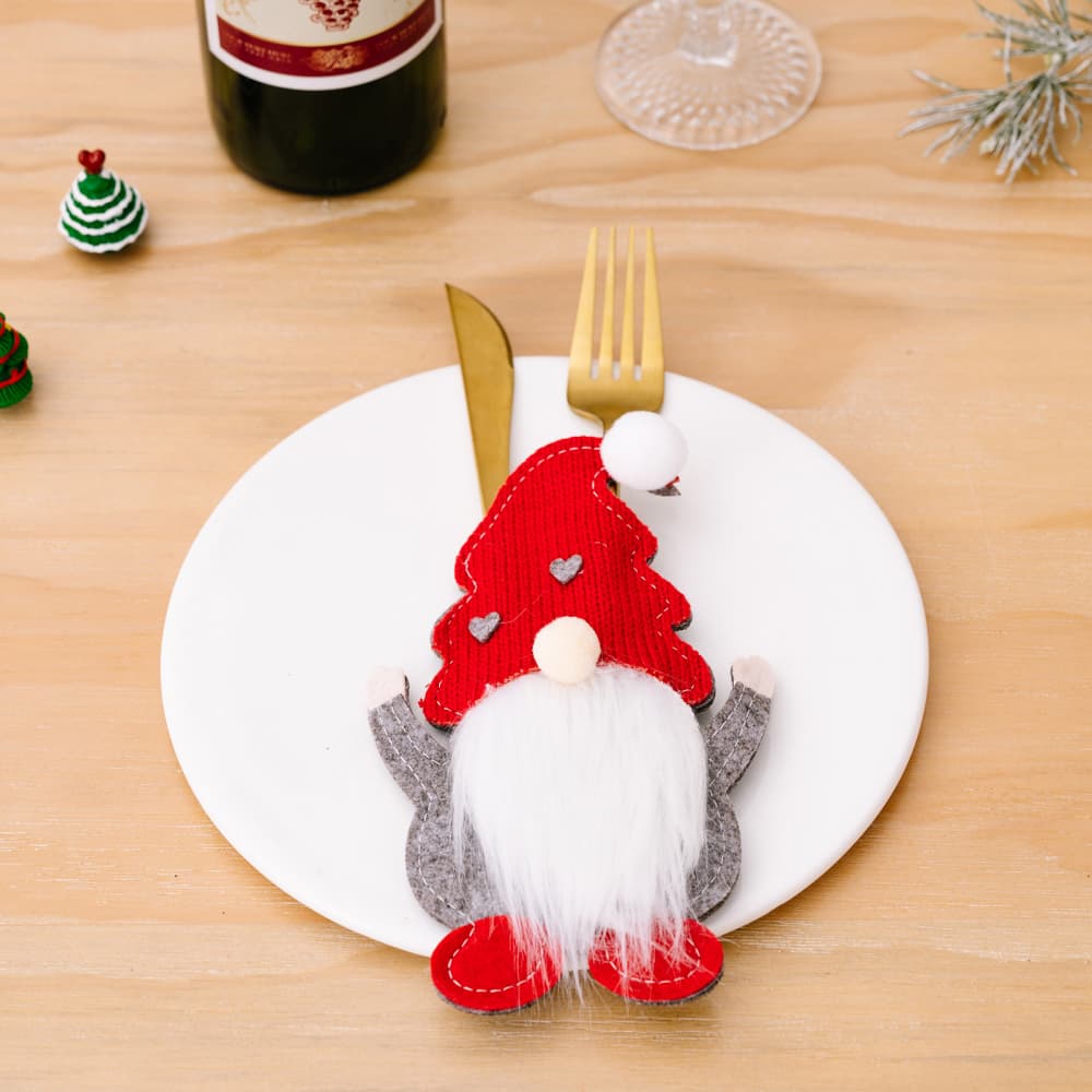 3-Piece Faceless Gnome Cutlery Holders - Image 6