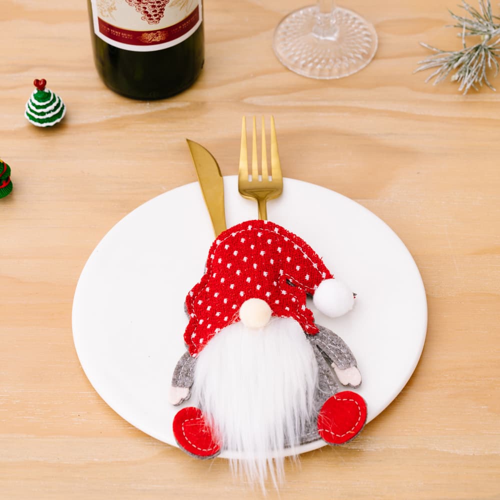 3-Piece Faceless Gnome Cutlery Holders - Image 7