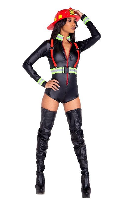 3pc Hot Fire Woman Halloween Cosplay Costume