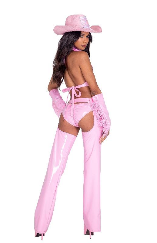 6pc Sheriff Shine Cowgirl Halloween Cosplay Costume - Image 2