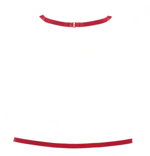 Adjustable Red Halter Neck Venus Harness - Image 6