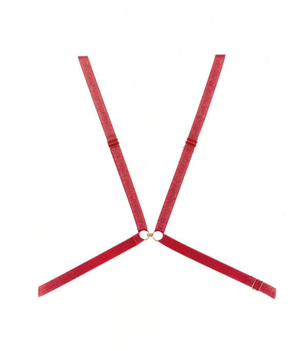 Adjustable Red Halter Neck Venus Harness - Image 7