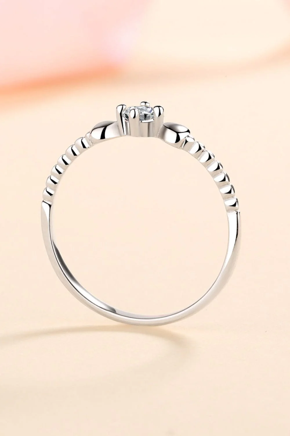 Adored Moissanite Heart 925 Sterling Silver Ring - Image 3