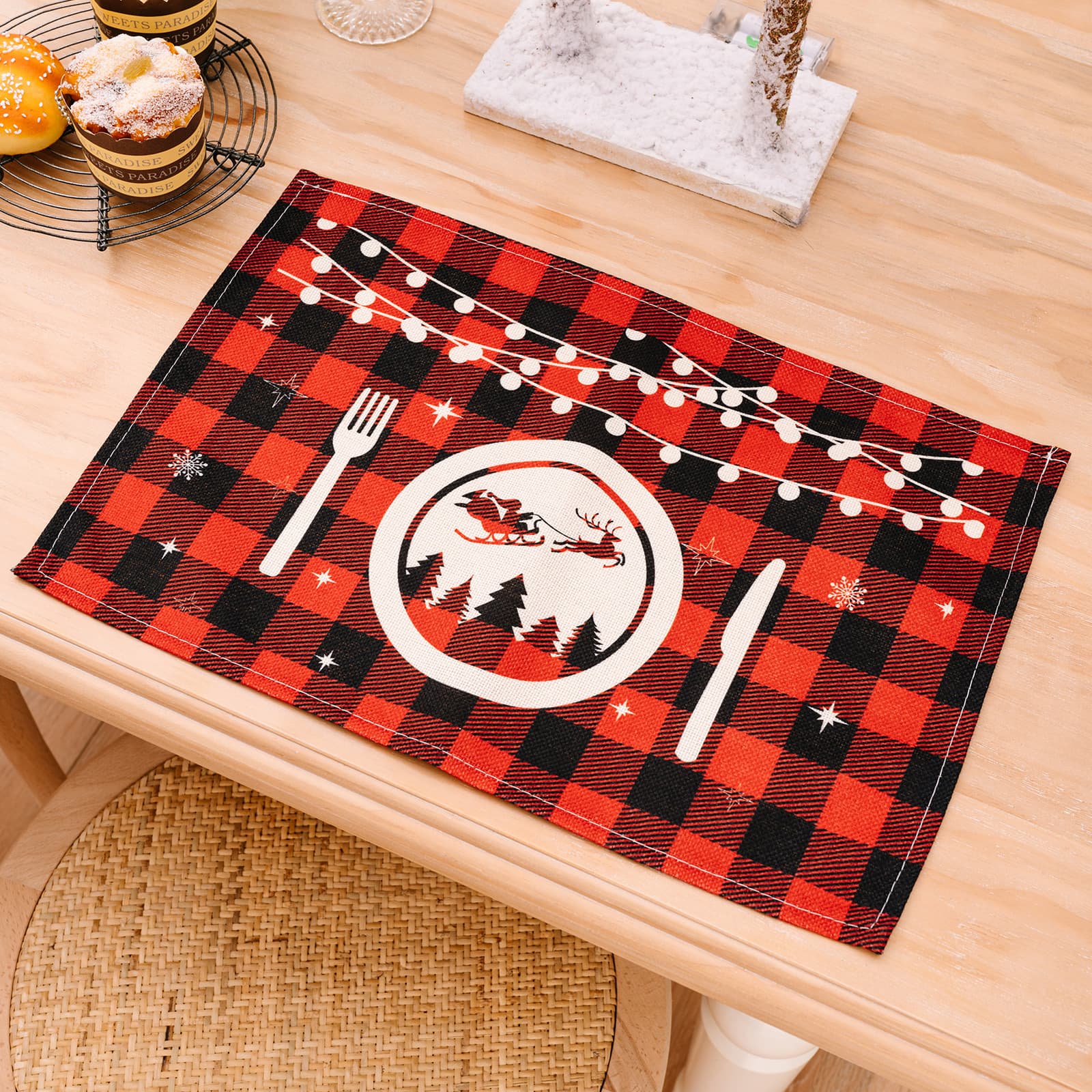 Assorted 2-Piece Plaid Placemats - Image 11