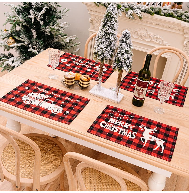 Assorted 2-Piece Plaid Placemats - Image 2