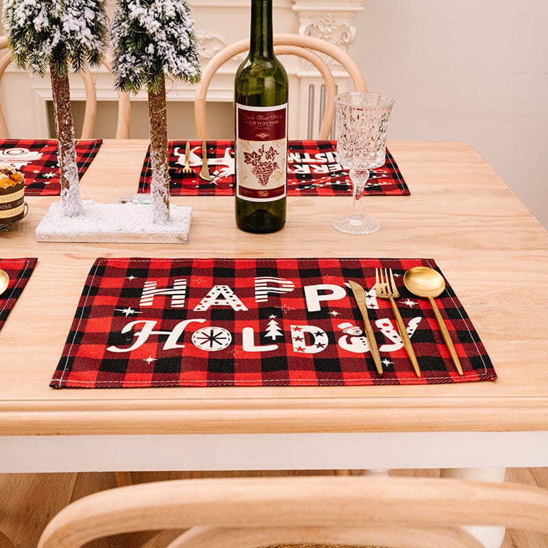 Assorted 2-Piece Plaid Placemats - Image 5