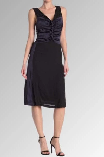 Bailey 44 Black & Midnight Blue Thera Midi Dress - Image 3
