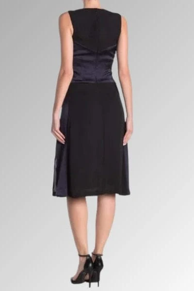 Bailey 44 Black & Midnight Blue Thera Midi Dress - Image 4
