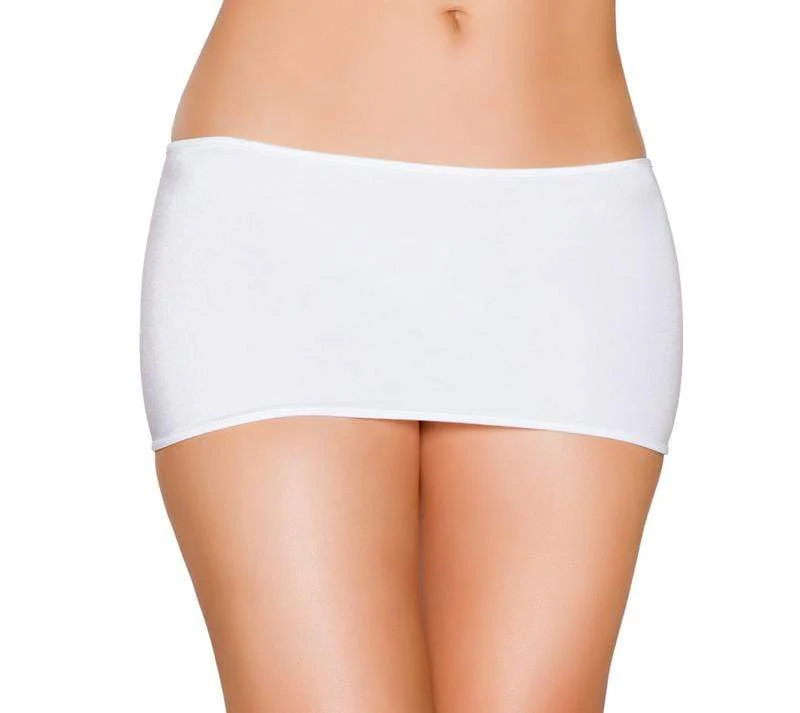 Black Lycra Super Mini Skirt - Image 5