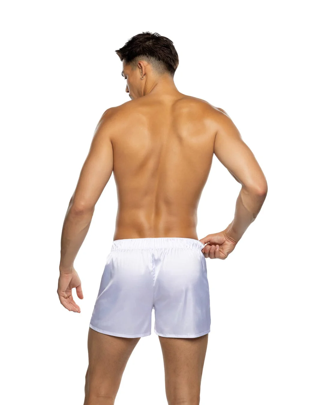 Black Men’s Playboy Bunny Stretch Satin Classic Boxer - Image 12