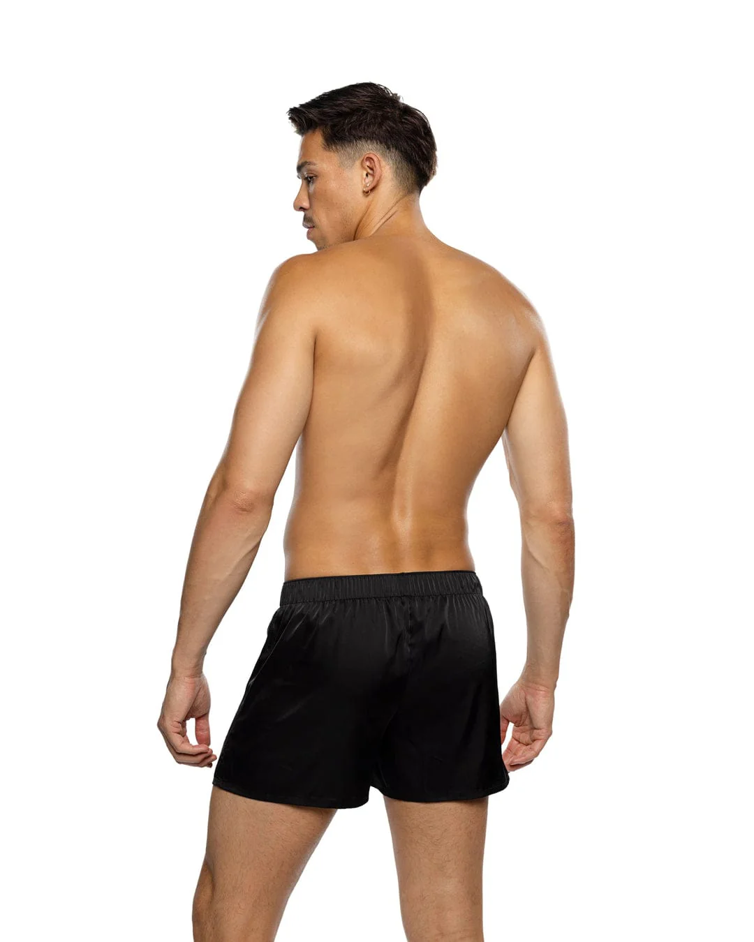 Black Men’s Playboy Bunny Stretch Satin Classic Boxer - Image 8