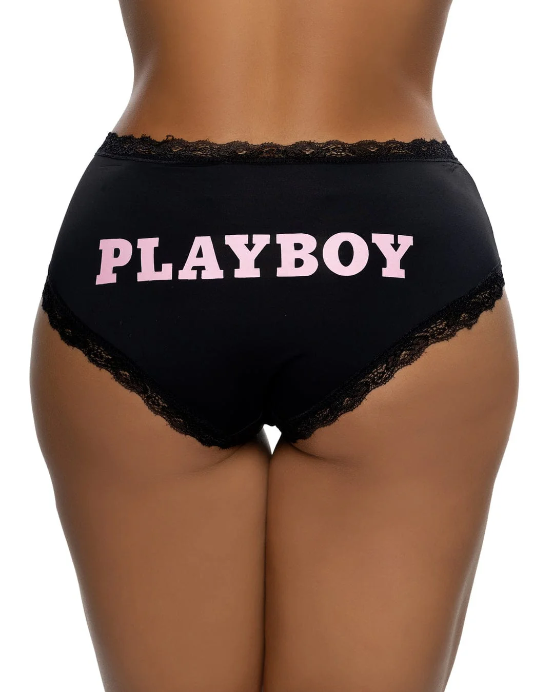 Black Playboy Bunny Ultra Soft Mid Rise Cheeky Panty - Image 2