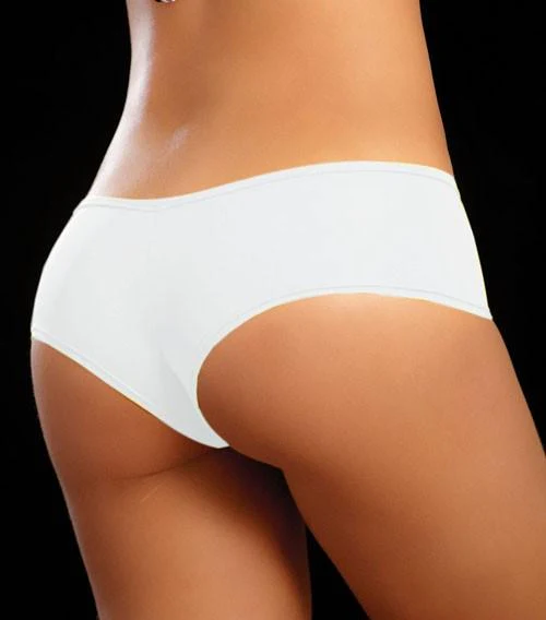 Wet Black Stretchy Dancewear Rave Boyshort Underwear - Image 3