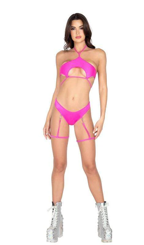 Black Underboob Cutout Tie Top (Many colors available) - Image 4