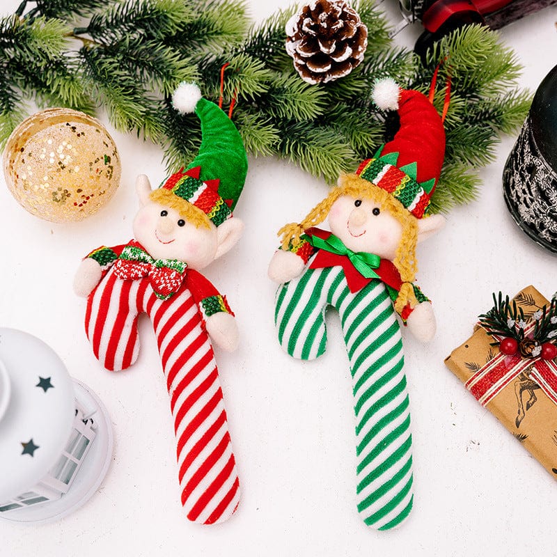 Christmas Candy Cane Hanging Ornament - Image 2