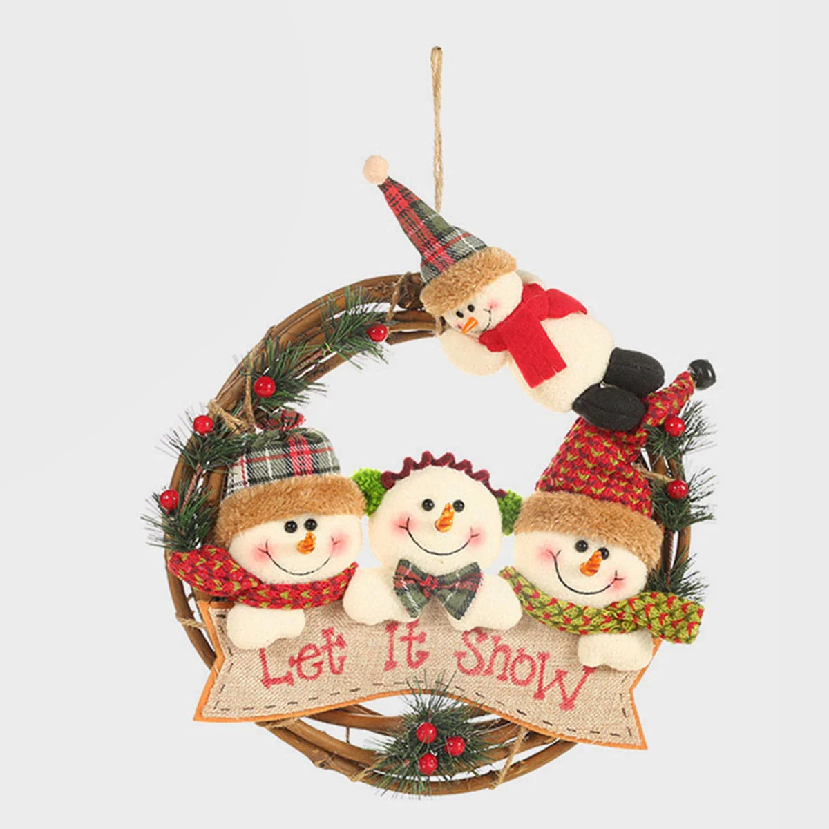 Christmas Doll Wreath Ornament - Image 3
