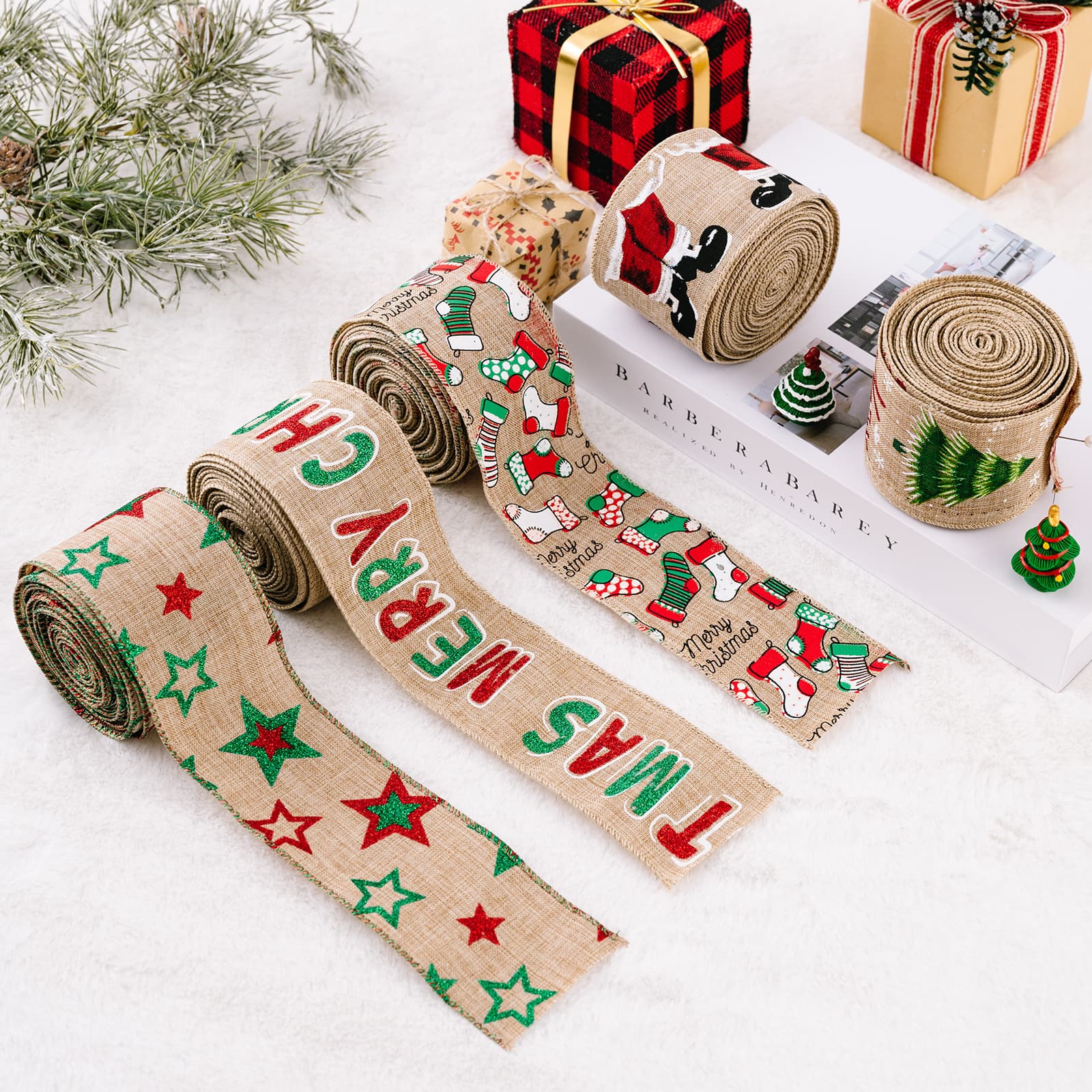 Christmas Polyester Ribbon - Image 4