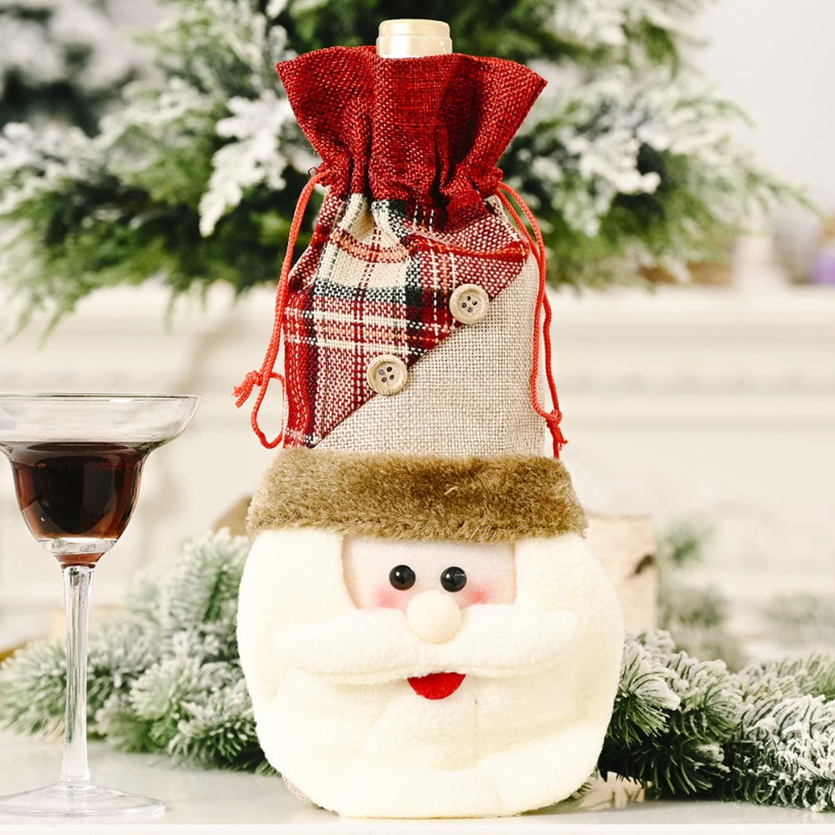 Christmas Wine Bottle Cover - Image 2