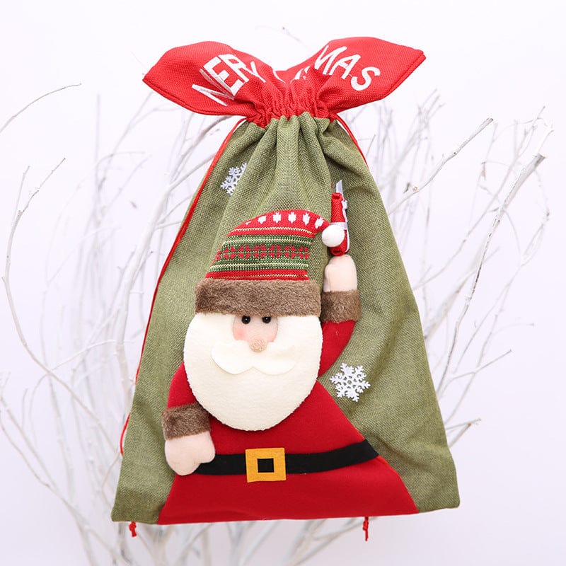 Drawstring Christmas Gift Bag - Image 2