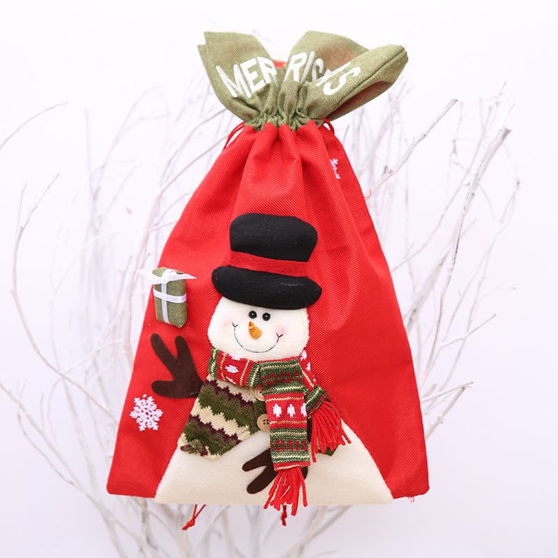 Drawstring Christmas Gift Bag - Image 3