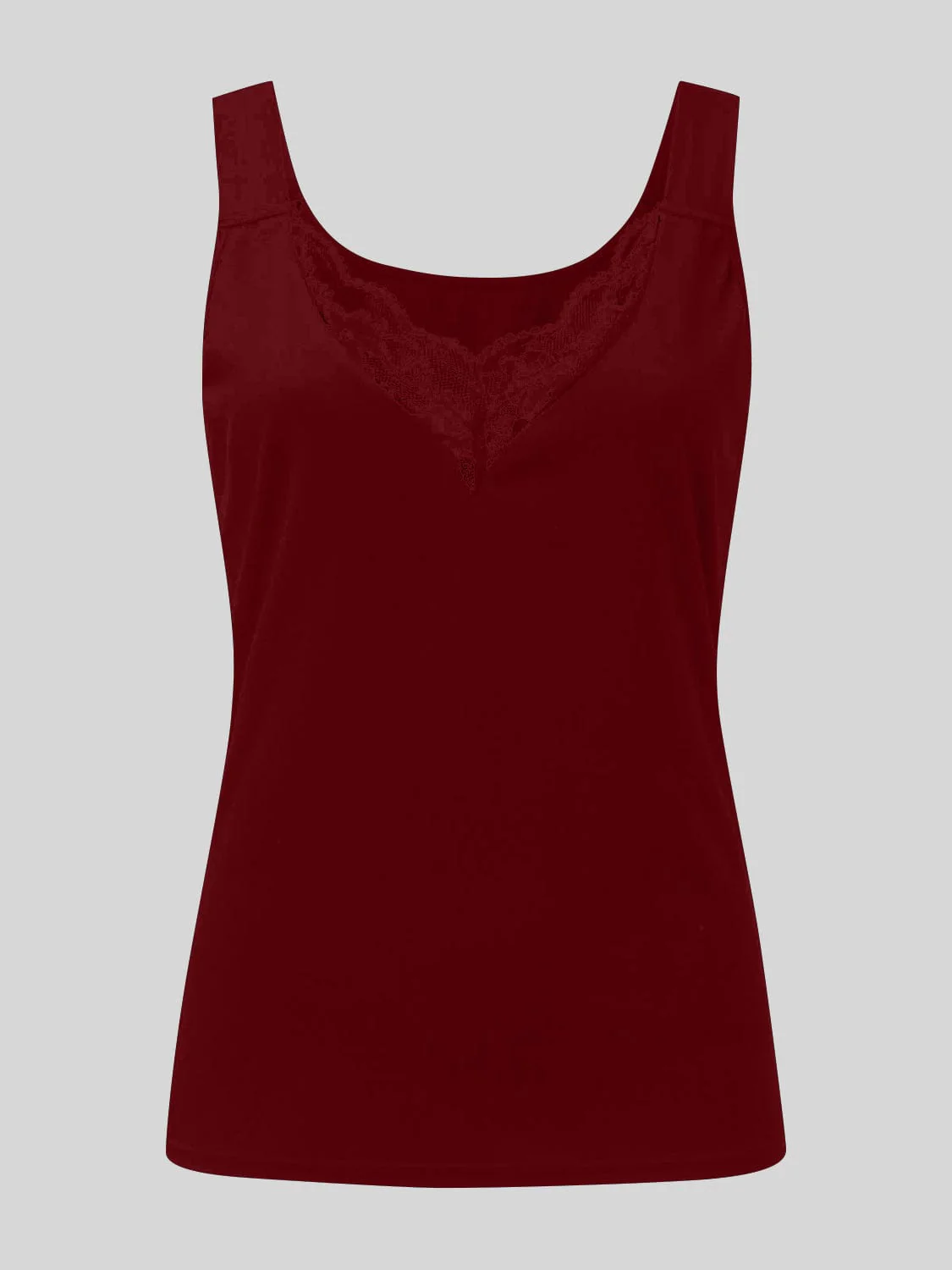 Full Size Lace Detail Sweetheart Neck Tank - Image 12
