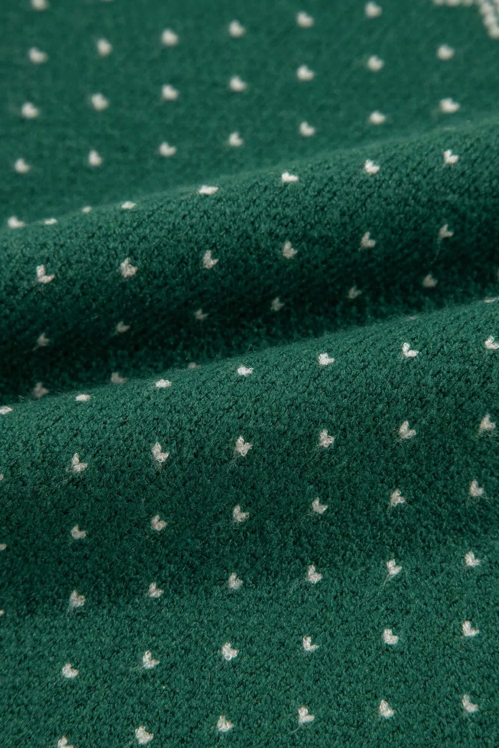 Green Christmas Holiday Graphic Round Crew Neck Long Sleeve Women's Sweater - Image 9