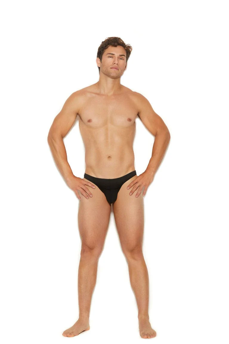 Men’s Sexy Black Micro Mini Thong Brief Underwear