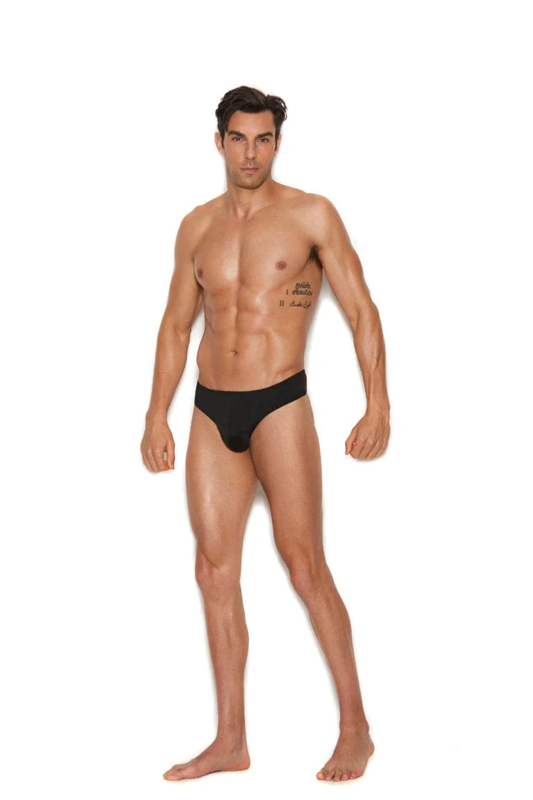 Men’s Sexy Black Thong Back Brief Underwear