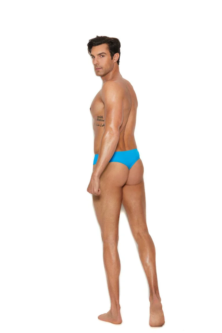 Men’s Sexy Blue Thong Back Brief Underwear - Image 2