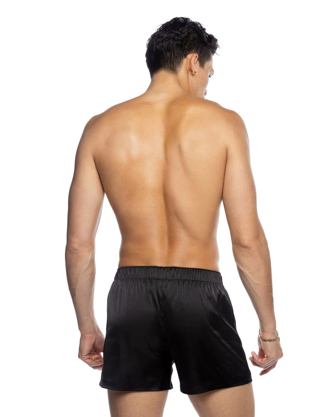 Men's Red Satin Button Fly Champion Boxer Shorts - Image 4