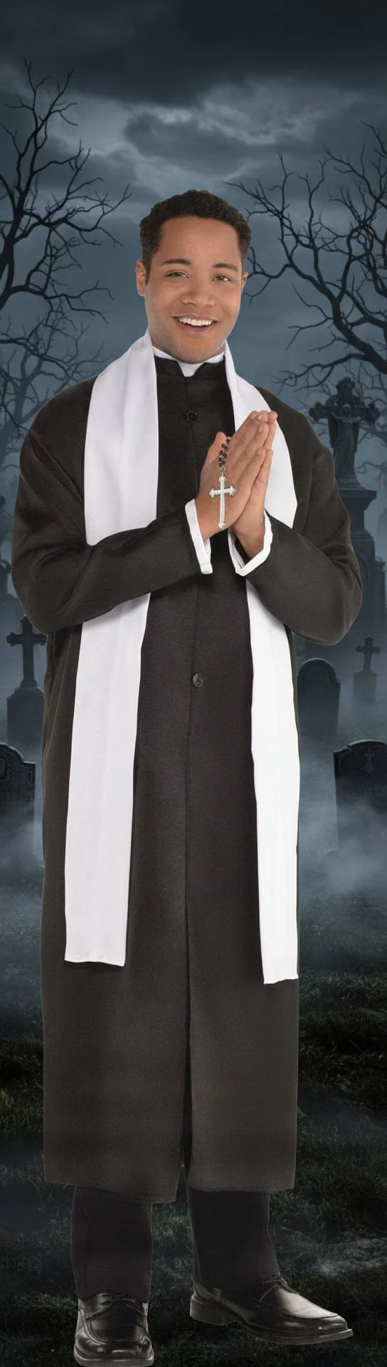 Men's Father Priest 3-Piece Costume