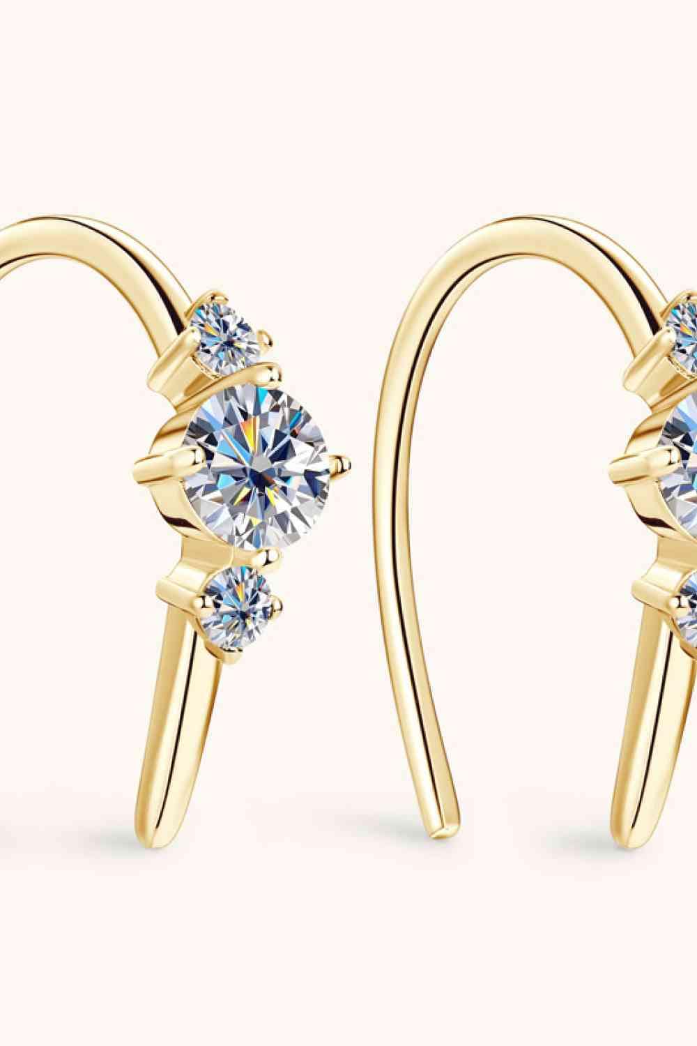 Moissanite 925 Sterling Silver Earrings - Image 3