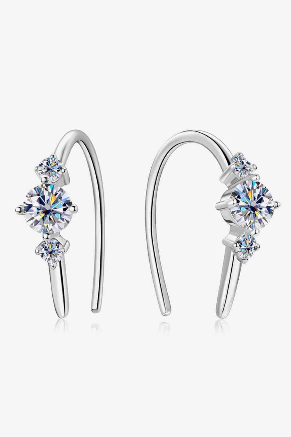 Moissanite 925 Sterling Silver Earrings - Image 4