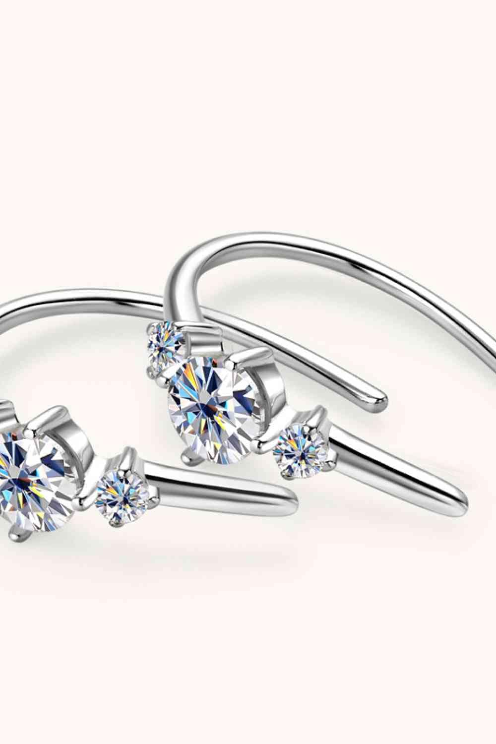 Moissanite 925 Sterling Silver Earrings - Image 5
