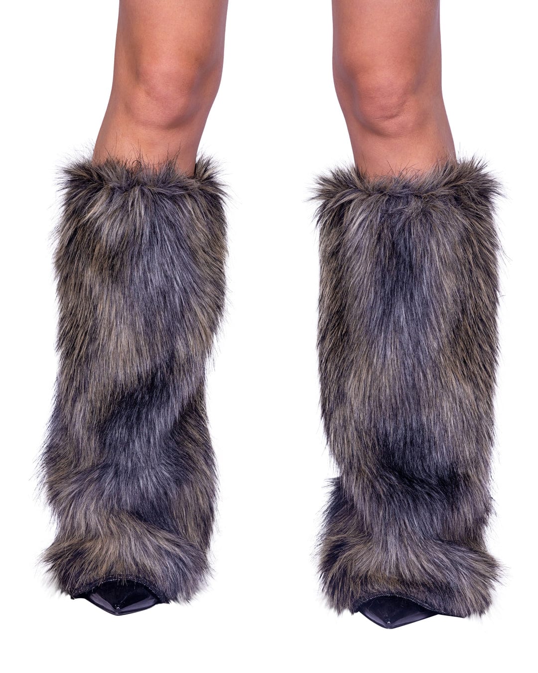 Pair of Faux Fur Wolf Leg Warmers Cosplay Costume
